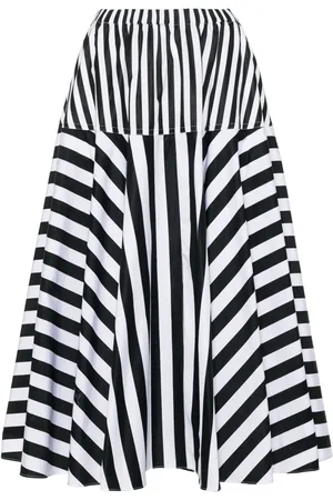 Patou Striped maxi skirt