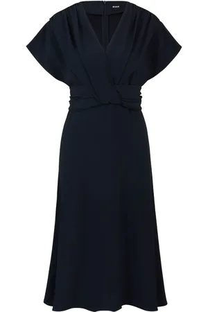 HUGO BOSS Draped midi dress