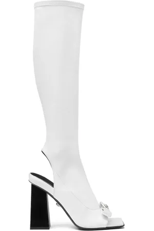 Versace Allover knee-high boots in multicoloured - Versace
