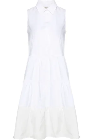 Herno panelled T-shirt dress - White