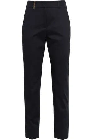 PESERICO SIGN Slim-fit cotton trousers