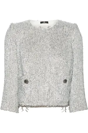 Elisabetta Franchi Tweed cropped jacket
