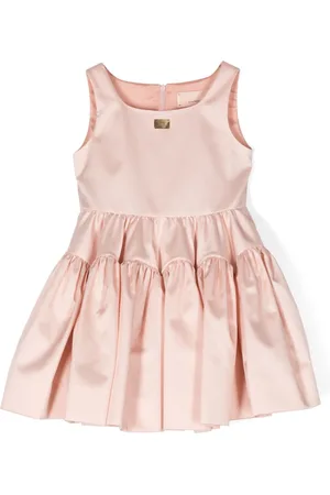 Elisabetta Franchi Logo-plaque tiered dress