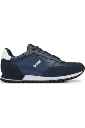 HUGO BOSS Logo-appliqué panelled sneakers