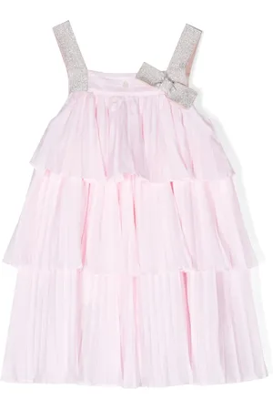 PATACHOU Bow-detail pleated dress
