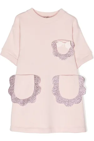 HUCKLEBONES LONDON Glitter-detail organic cotton midi dress