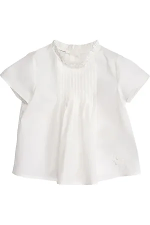 Etro Pleated cotton poplin blouse