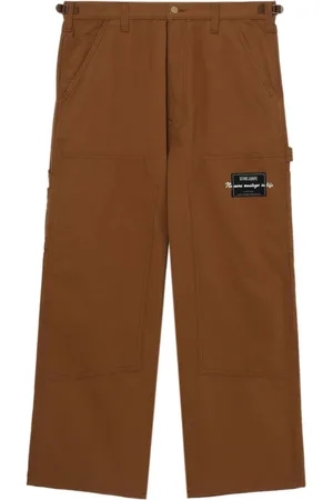 Izzue Logo-patch wide-leg trousers
