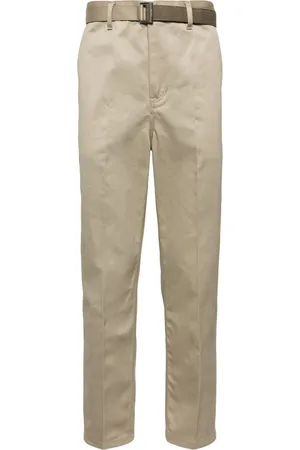 SACAI Belted chino trousers