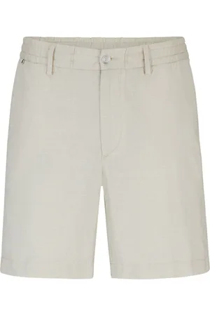 HUGO BOSS Elasticated-waist stretch-cotton shorts