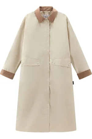 Woolrich Single-breasted two-tone coat