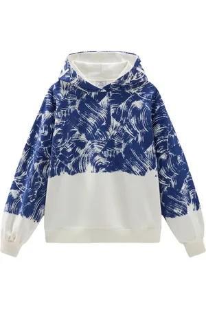 Woolrich Paint-print cotton hoodie