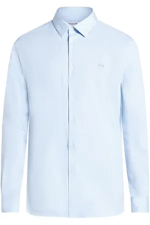 Lacoste Logo-appliqué striped shirt
