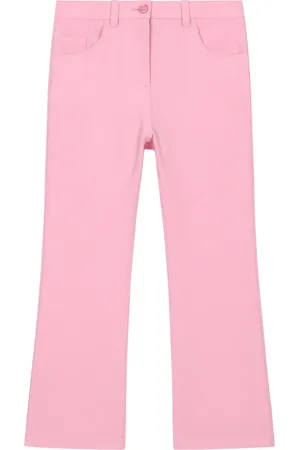 Dolce & Gabbana Logo-embroidered flared trousers