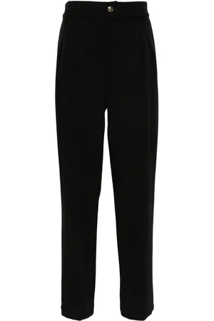 VERSACE Wide-leg pleated trousers