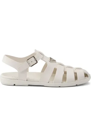 Prada Logo-appliqué fisherman sandals