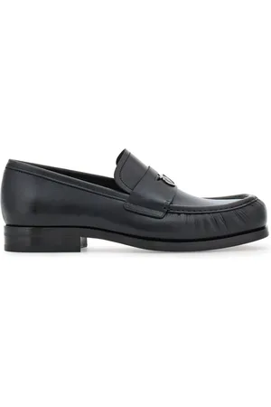 Salvatore Ferragamo Gancini-plaque leather loafers