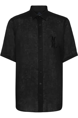 BILLIONAIRE Linen Silver Cut shirt