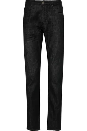 Emporio Armani Mid-rise slim-fit jeans