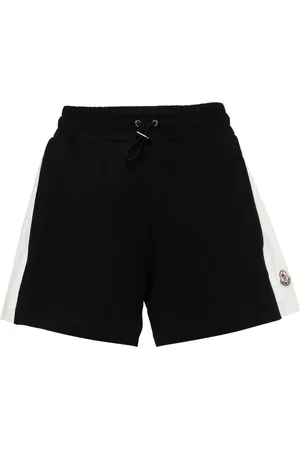 Moncler Logo-appliqué striped shorts