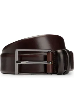 HUGO BOSS Logo-engraved leather belt
