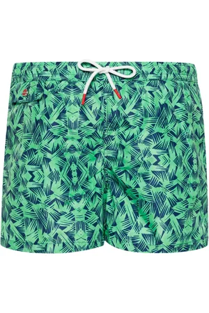 Kiton Graphic-print swim shorts