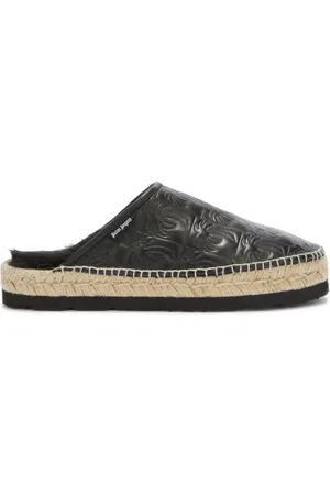 Palm Angels Quilted leather mules
