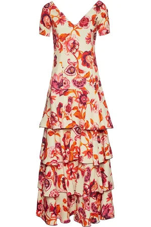 La DoubleJ Flamenco tiered maxi dress