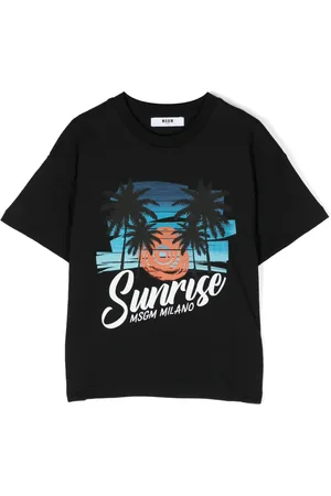 Msgm Slogan-print cotton T-shirt