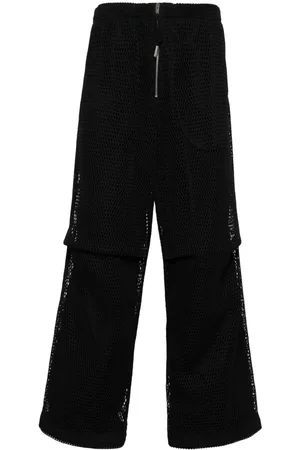 Jil Sander Open-knit loose-fit trousers