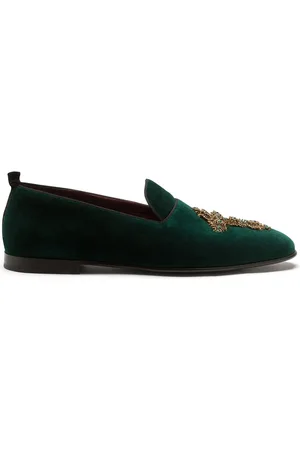 Dolce & Gabbana Embellished velvet loafers
