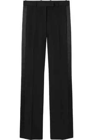 VERSACE Straight-leg virgin wool trousers