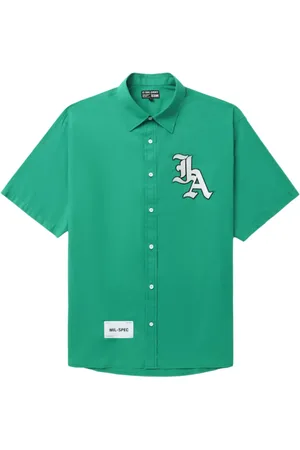 Izzue Logo-appliqu?? buttoned-up shirt