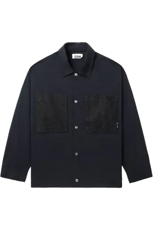 Izzue Patch-pocket press-stud shirt