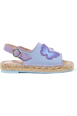 SOPHIA WEBSTER Butterfly-appliqué slingback espadrilles