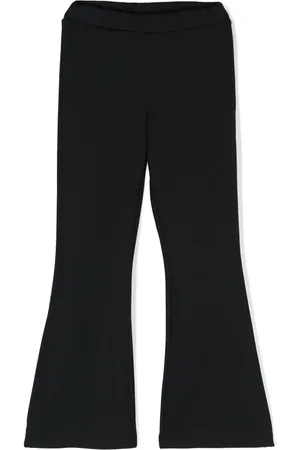 Balmain Logo-patch flared trousers