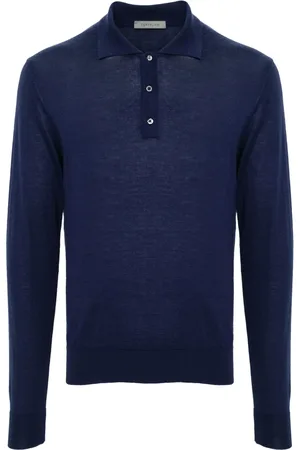 corneliani Fine-knit polo shirt