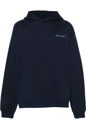 Marni Logo-print cotton hoodie