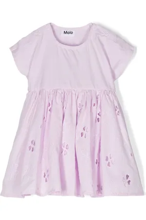 Molo Broderie-anglaise organic-cotton dress