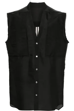 Rick Owens Raw cut-detailing vest