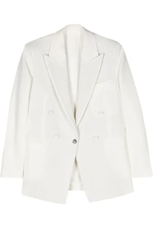 Lanvin Rose-button single-breasted blazer