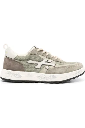 Premiata Logo-appliqué low-top sneakers