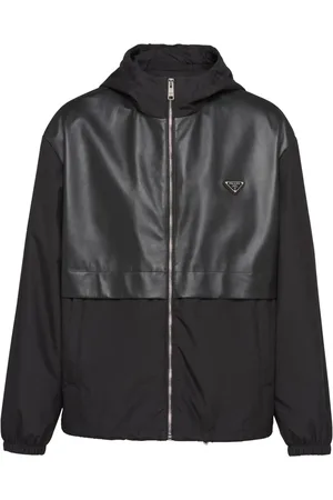 Prada Triangle-logo hooded jacket