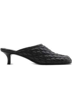 Burberry Embroidered quilted mules
