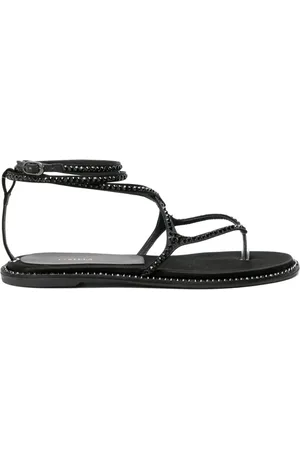 LE SILLA Belen crystal-embellished flat sandals