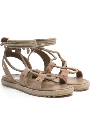Elisabetta Franchi Tie-fastening leather sandals