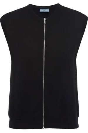 Prada Zip-up cashmere vest