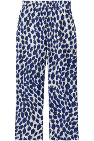 Burberry Strawberry-print straight trousers