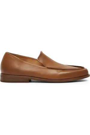 MARSÈLL Round-toe leather loafers