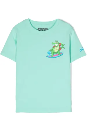 MC2 SAINT BARTH X Crypto Puppets® crocodile-print cotton T-shirt